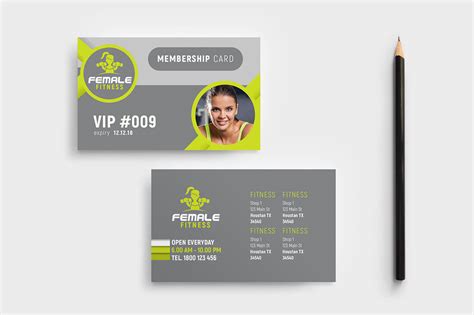 Gym Membership Card Template Template Printable