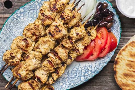 Memorial Day Recipe Spotlight Greek Chicken Souvlaki With Tzatziki