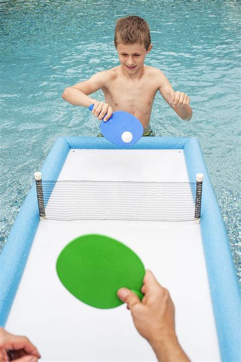 This Floating Ping Pong Table Will Be A Summer Favorite Ping Pong Diy Pool Diy Swimming Pool