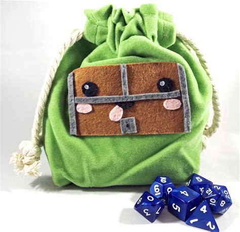 Cute Mimic Dungeons And Dragons Dice Bag By Geeknacks On Etsy Bags