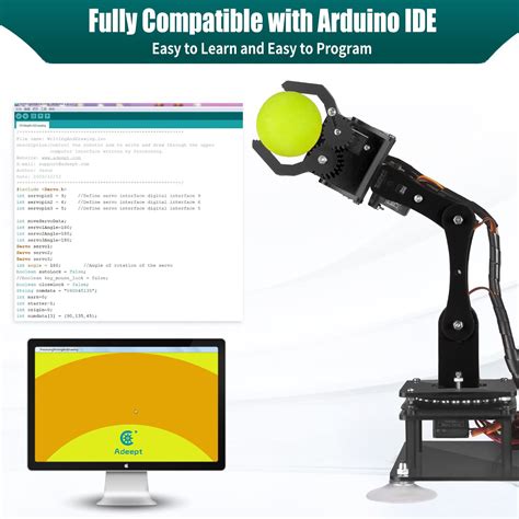 Mua Adeept 5 Dof Robot Arm Kit 5 Axis Robot Compatible With Arduino Ide