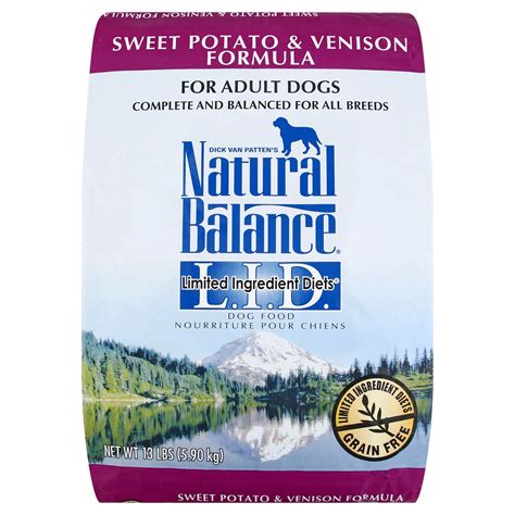 Natural Balance Lid Sweet Potato And Venison Grain Free Dog Food 13 Lb