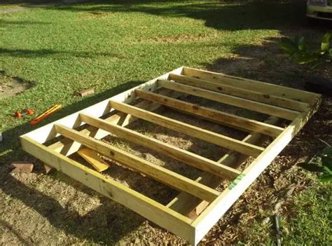 How To Build A Shed Floor On Skids How To Attach Skids To A Shed Diy