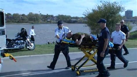 Man Rescued After Jumping Or Falling Off Bridge Into Arkansas River