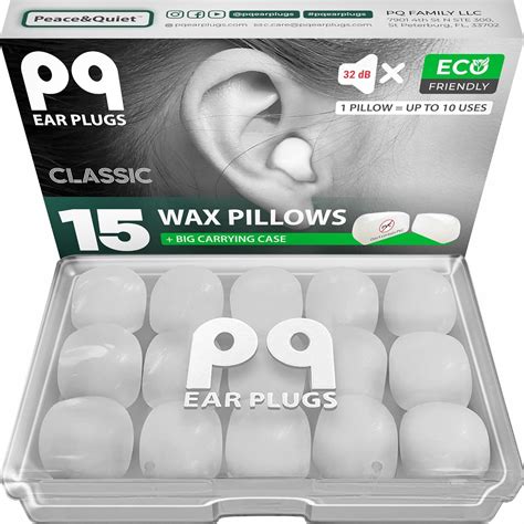 Pq Wax Ear Plugs For Sleep 15 Silicone Wax Earplugs For Sleeping And