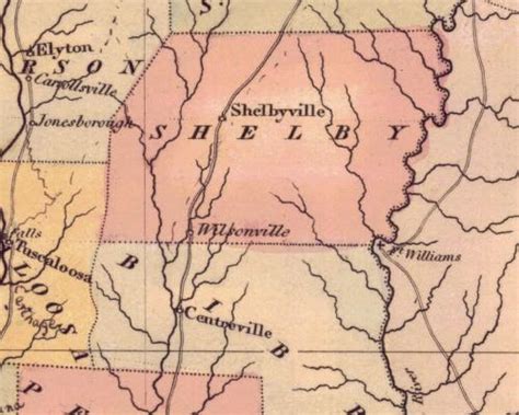 Alabama Yesterdays Pondering Alabama Maps 8 Shelby