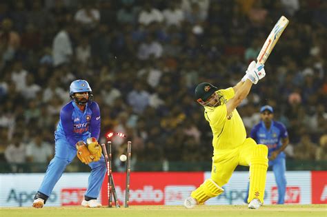 ind vs aus 1st t20 highlights australia chase down 209 to beat india by four wickets