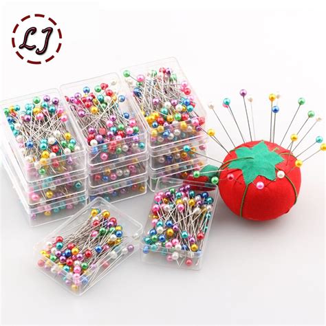 Wholesale 100pcspack Colorful Kintted Pearl Light Locating Pins