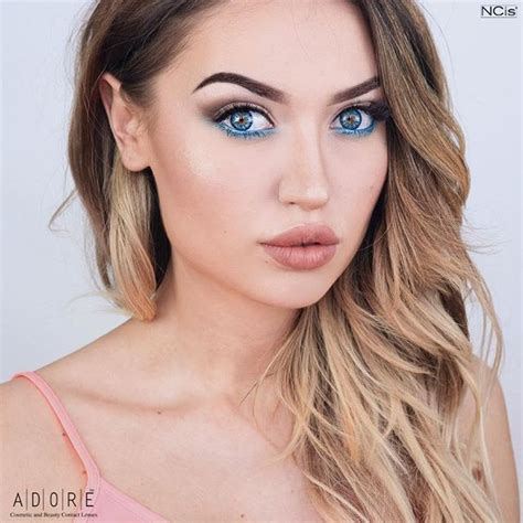 Color Contact Lenses Adore Crystal Blue By Adore Crystal Collection