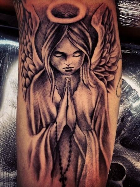 Top More Than 60 Praying Angel Tattoo Best Ineteachers