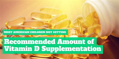 Most American Children Not Getting Rdi Of Vitamin D Supplementation