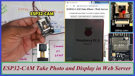 esp32 cam take photo and display in web server youtube