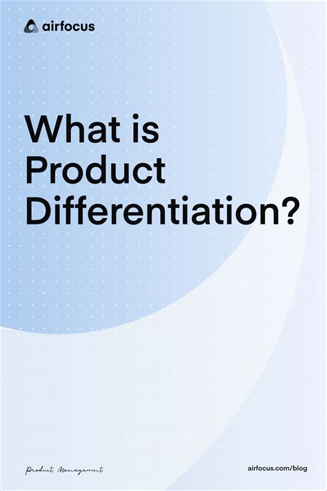 The Cover Of What Is Product Differentation With An Arrow Pointing To It