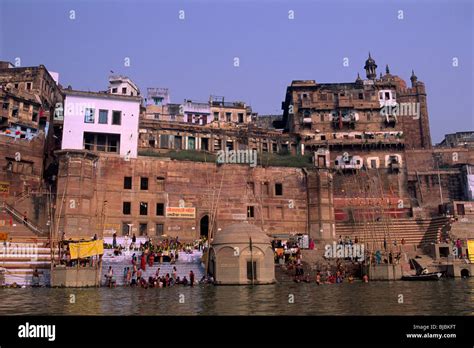 India Uttar Pradesh Varanasi Ganges River Stock Photo Alamy