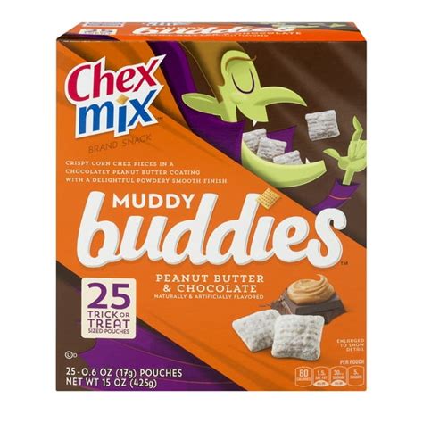 chex mix muddy buddies snack mix peanut butter and chocolate