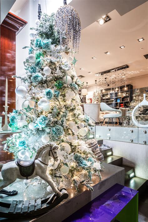 Showroom Interiors T Blue Christmas Christmas Holidays Christmas Tree
