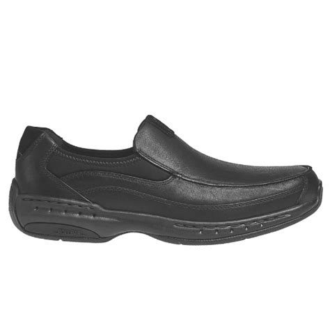 Dunham Mens Wade Slip On Black Leather Lauries Shoes