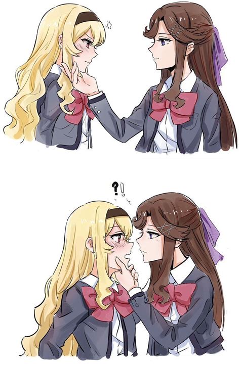 claudine and maya by ww66229393 yuri anime girls yuri anime yuri comics