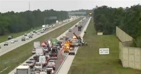 Crash on southbound Interstate 75 causes backup across all lanes