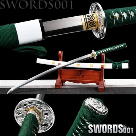 Lucky Green Ito Sageo Japanese Samurai Sword Green Katana Manganese
