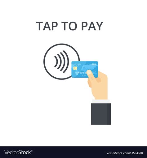 Contactless Payment Icon Tap To Pay Concept Vector Image