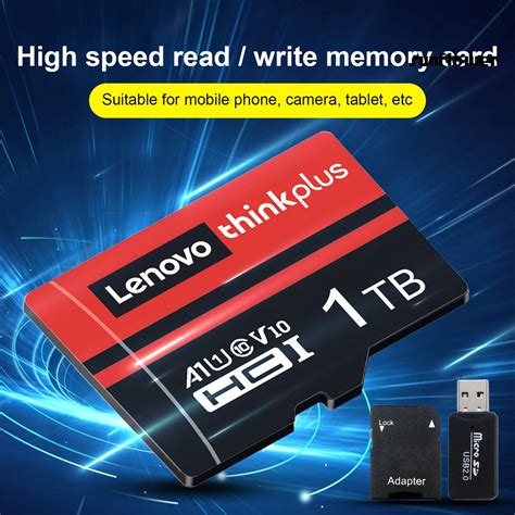 Lenovo Memory Card 512gb 1tb Waterproof U3 High Speed Tfmicro Sd