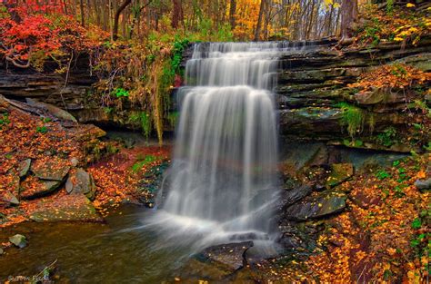 Autumn At Smokey Hollow Falls By Tom Freda On 500px Waterfall