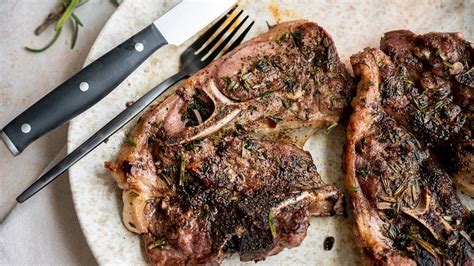 Pan Seared Rosemary Lamb Shoulder Chop Recipe