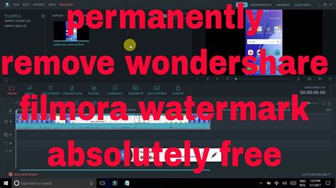 How to remove watermark permanently from wondershare filmora. trick to remove filmora watermark for freeenglish - YouTube