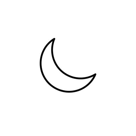 Cartoon Cute Clipart Half Moon