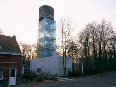 Glass Is Green Antwerp Water Tower Transformed Into Translucent 6