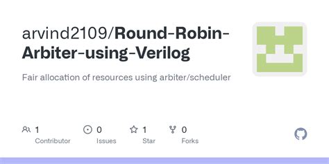 Github Arvind2109round Robin Arbiter Using Verilog Fair Allocation