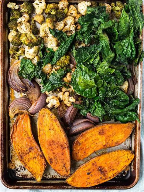 Roasting intensifies the sweetness of the sweet potatoes and gives the cauliflower a wonderful nutty flavor in this simple, healthy side dish. Whole30 Vegetarian Power Bowl. Roasted sweet potato ...