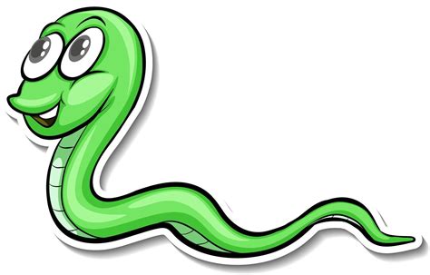 A Cute Snake Cartoon Animal Sticker 2918121 Vector Art At Vecteezy