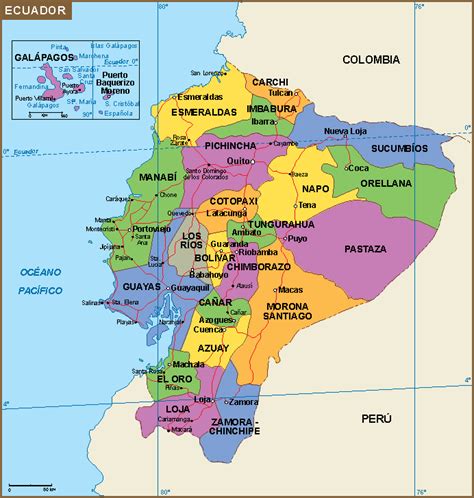 Mapa Ecuador Mapa