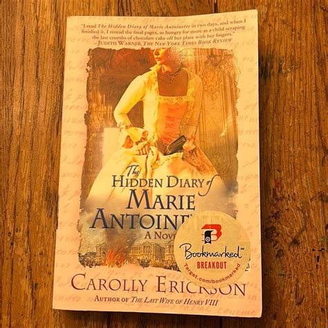 The Hidden Diary Of Marie Antoinette By Carolly Erickson Paperback