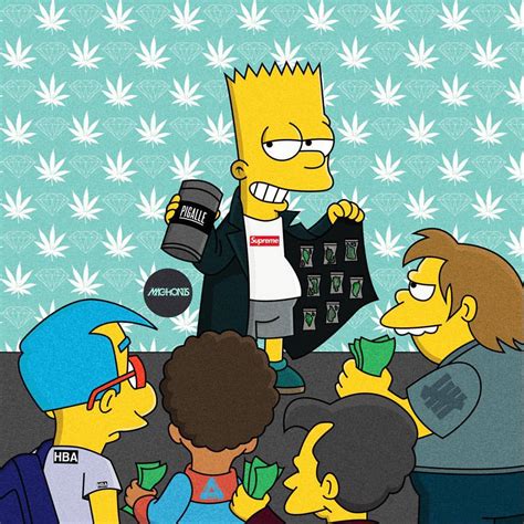 Dope Bart Simpson Supreme Wallpapers Top Free Dope Bart Simpson Supreme Backgrounds