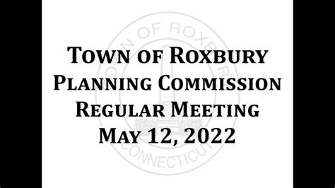Planning Commission May 12 2022 Regular Meeting Youtube