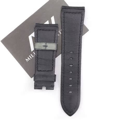 Oem Original Officine Panerai Suede Leather Strap 24mm Millenary Watches
