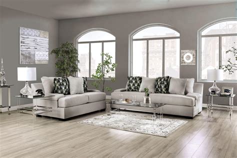 Luxury Silk Chenille Solid Wood Formal Sofa Set 2pcs Benettis Regalia