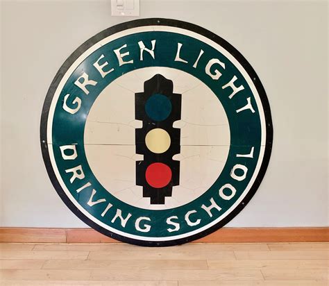 Massive Driving School Vintage Sign At 1stdibs Vintage School Sign