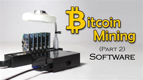 The software connects to the hardware. Bitcoin Mining Software