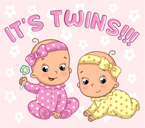Twins Girls Free Stock Illustrations Creazilla