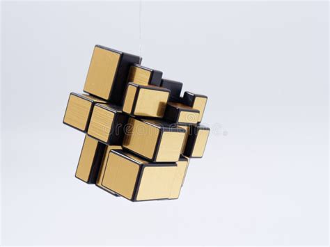 3d Cubes Of Different Sizes In A Pyramid On A White Background Stock