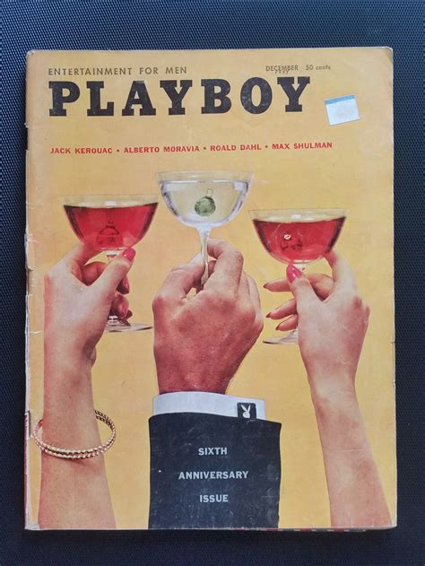 Vintage Playboy Magazine December 1959 6th Anniversary Etsy