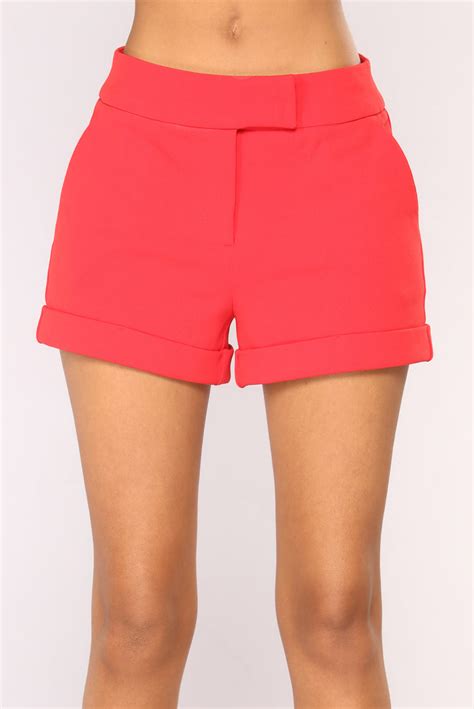 Rise To The Top Dressy Shorts Red Fashion Nova Shorts Fashion Nova