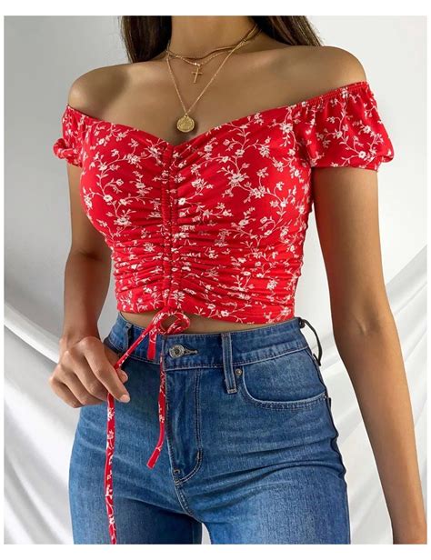Red Crop Top Outfit Crop Top Outfits Basic Outfits Teen Fashion