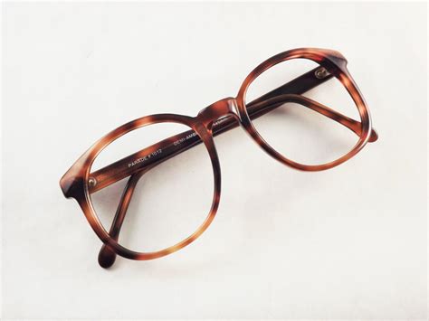 dark brown tortoise shell eyeglasses big glasses vintage