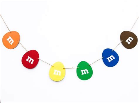 Mandms Garland M And Ms Banner M And M By Endearingcreations3 Etsy
