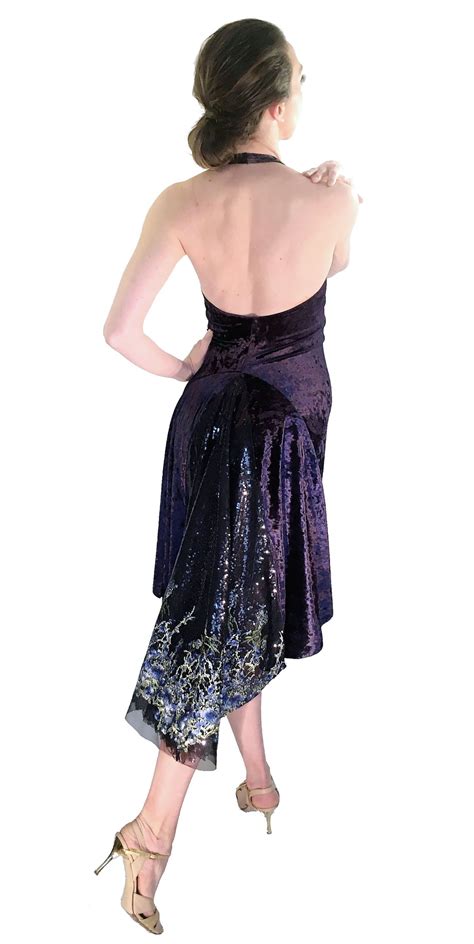 Sequin And Velvet Tango Dress By Atelier Vertex In 2020 Tango Dress Argentine Tango Dress